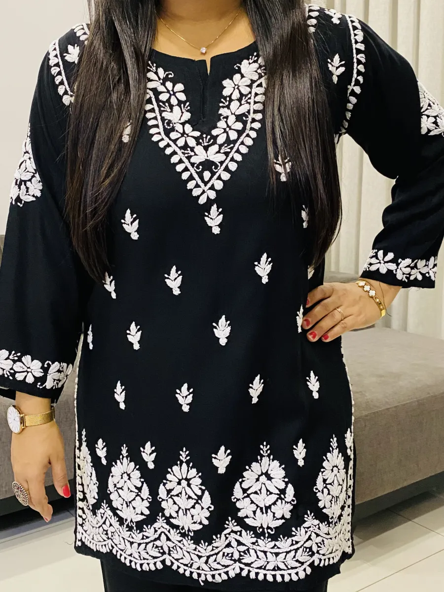 Rayon Chikankari Handwork Women's Co-ord Set