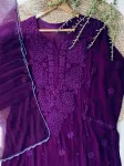 Viscose Chikankari Hand Embroidered Kurta and Dupatta