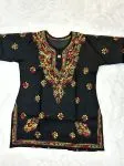 Cotton Chikankari Handwork Solid Women's Short Kurta