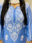 Premium Modal Chikankari Hand Embroidered Women's Solid Long Kurta
