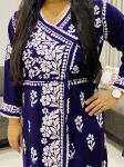 Rayon Chikankari Handwork Solid Women's Angrakha Kurta