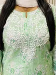 Mulmul Chikankari Hand Embroidered Floral Women's co-ord set