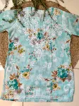 Mulmul Chikankari Hand Embroidered Women's Floral Short kurta