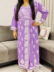 Rayon Chikankari Handwork Solid Women's Angrakha Kurta