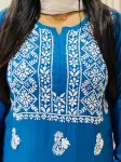 Premium Modal Chikankari Hand Embroidered Solid Women's Kurta