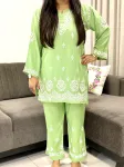 Pista Trisha Rayon Chikankari Handwork Women's Co-ord Set