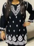 Rayon Chikankari Handwork Women's Co-ord Set
